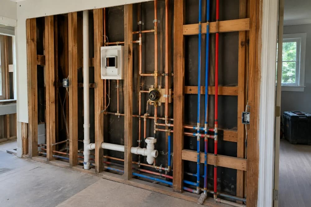 Whole-home repiping service illustration